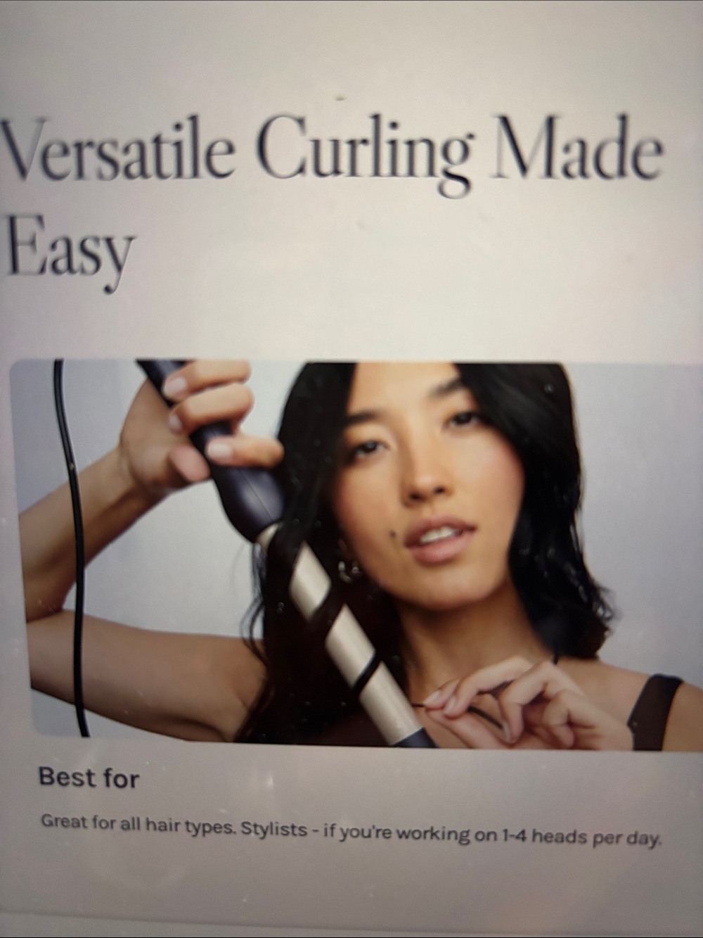 Curling Tapered Barrel Wand mermaid  beach works well Used condition clean